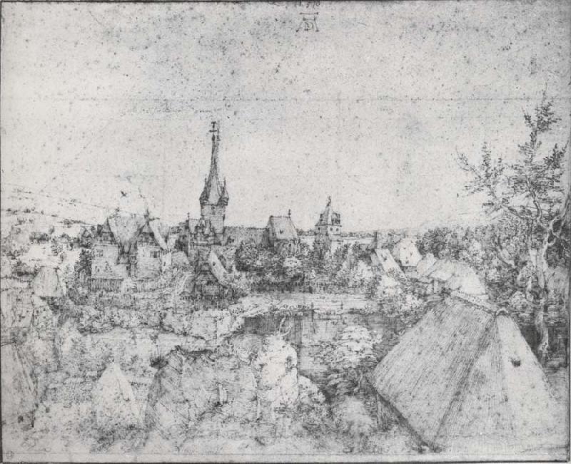 Albrecht Durer View of Heroldsberg china oil painting image